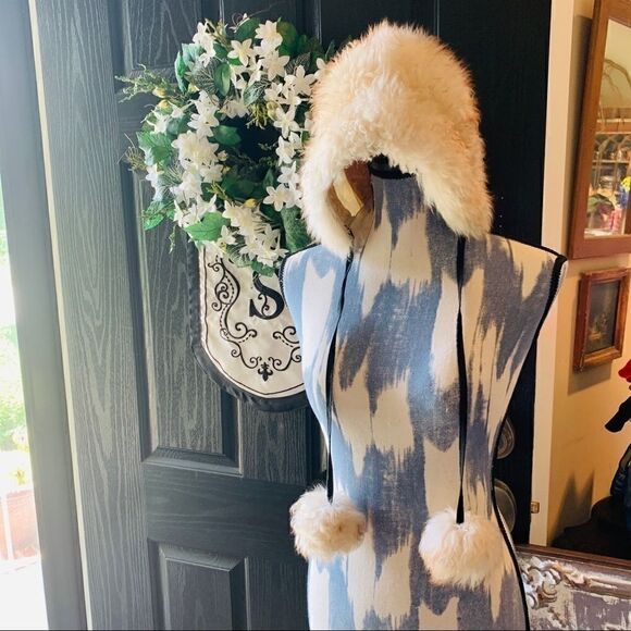 Marché Accessories - Sheepskin vintage hat  